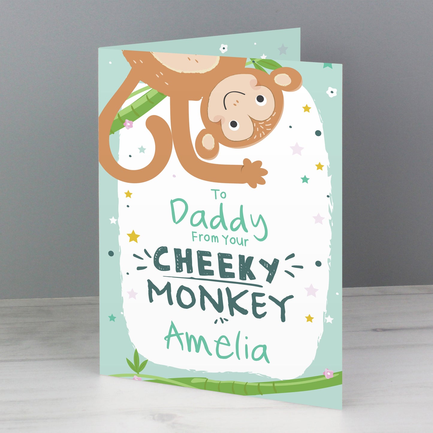 Personalised From Your Cheeky Monkey Card: 2 - Greeting Cards By Gift Moments