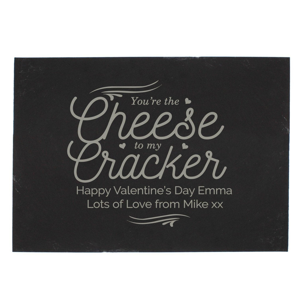 Personalised Cheese To My Cracker Slate Cheese Board - Shop Cheese Boards At Gift Moments - 4
