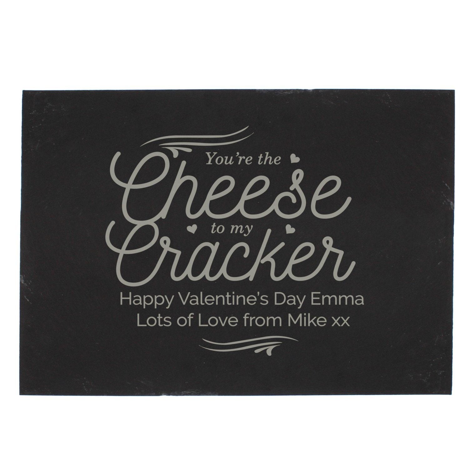 Personalised Cheese To My Cracker Slate Cheese Board - Shop Cheese Boards At Gift Moments - 4