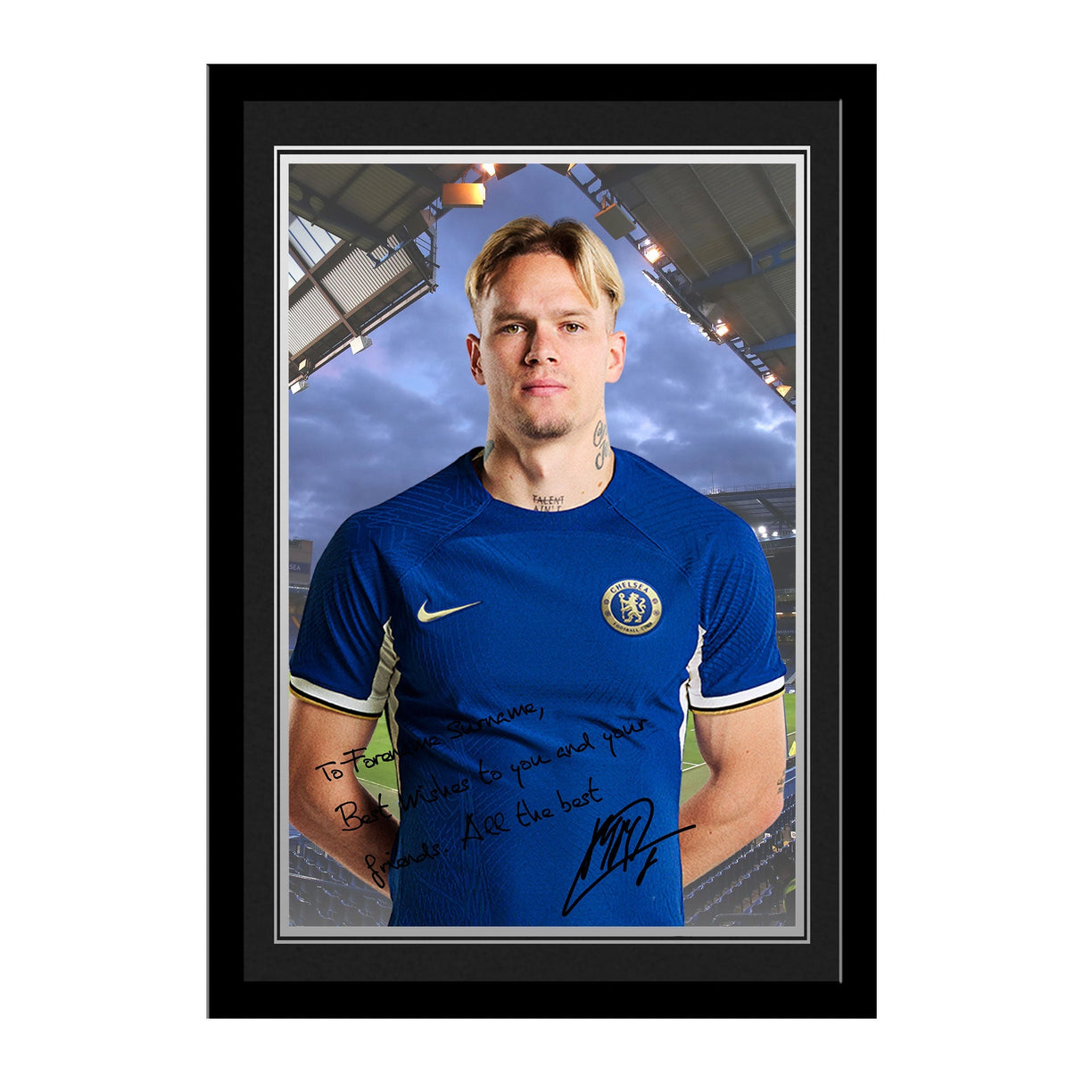 Personalised Chelsea FC Mudryk Framed Photo: 1 - Framed Prints By Chelsea