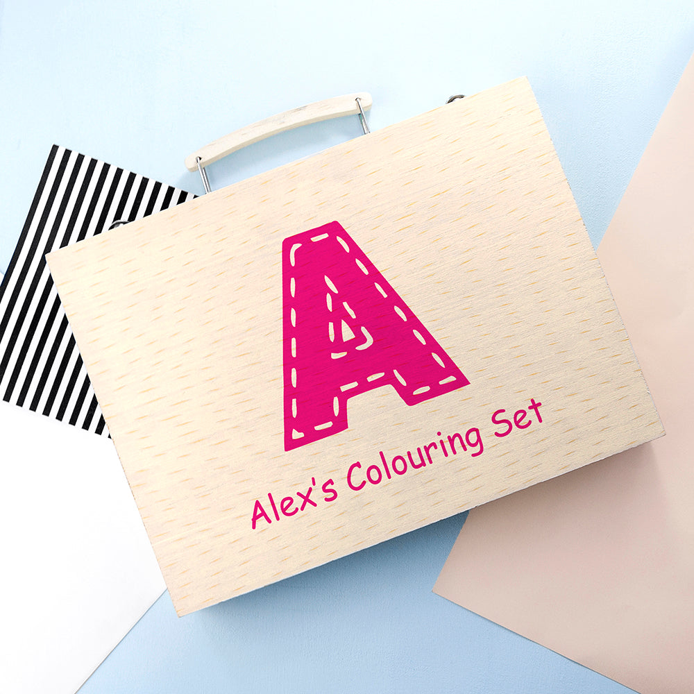 Personalised Children’s 63-Piece Colouring Sets: 13 - Pencil Cases & Sets By Gift Moments