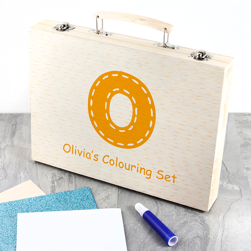 Personalised Children’s 63-Piece Colouring Sets: 9 - Pencil Cases & Sets By Gift Moments