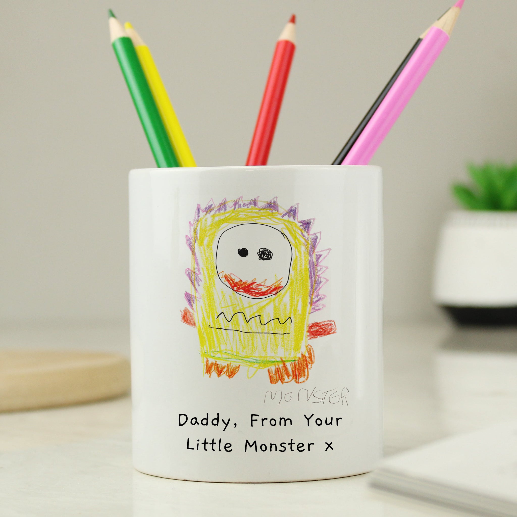 Personalised Childrens Drawing Photo Storage Pot: 1 - Storage By Gift Moments
