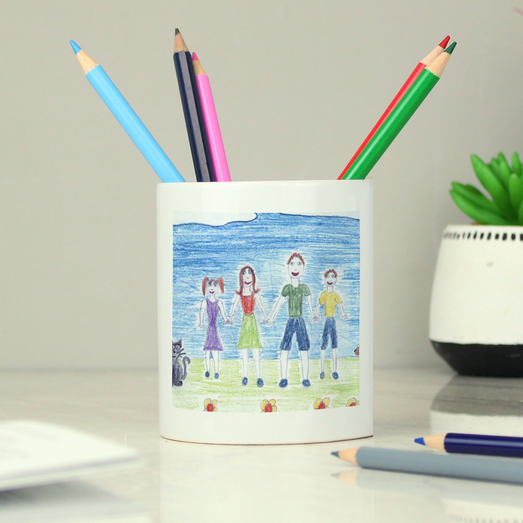 Personalised Childrens Drawing Photo Storage Pot: 9 - Storage By Gift Moments