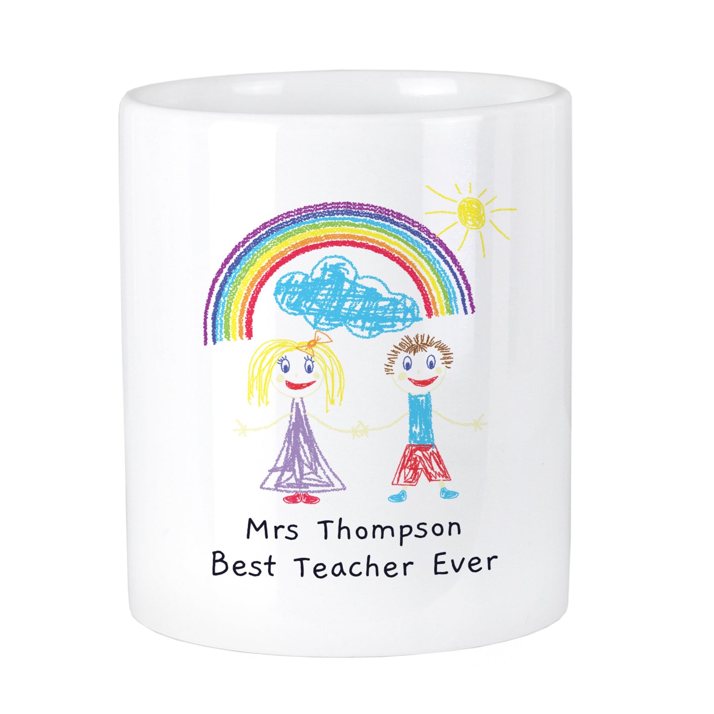 Personalised Childrens Drawing Photo Storage Pot: 5 - Storage By Gift Moments