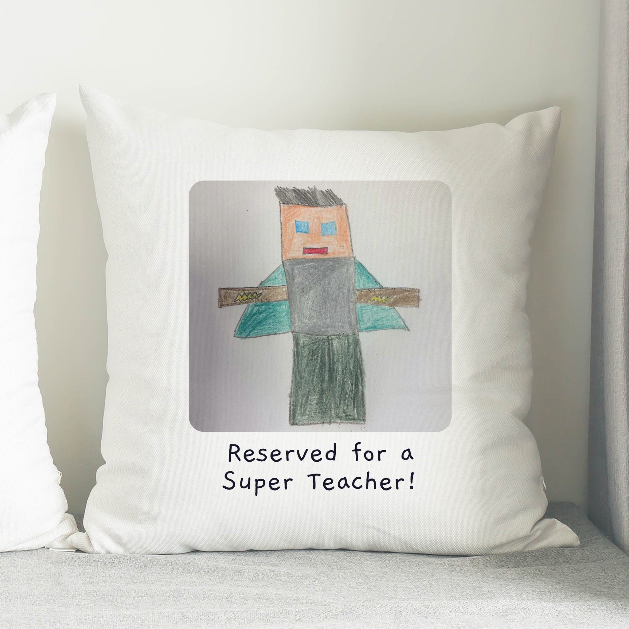 Personalised Childrens Drawing Photo Upload Cushion: 9 - Cushions By Gift Moments