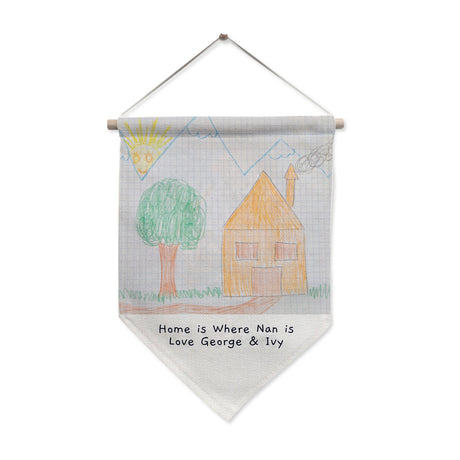 Personalised Childrens Drawing Photo Upload Hanging Banner: 5 - Banners By Gift Moments