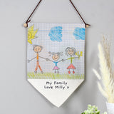 Personalised Childrens Drawing Photo Upload Hanging Banner: 9 - Banners By Gift Moments