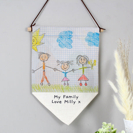 Personalised Childrens Drawing Photo Upload Hanging Banner: 9 - Banners By Gift Moments