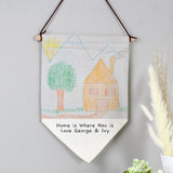 Personalised Childrens Drawing Photo Upload Hanging Banner: 2 - Banners By Gift Moments