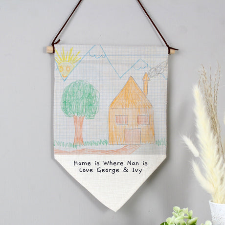 Personalised Childrens Drawing Photo Upload Hanging Banner: 2 - Banners By Gift Moments