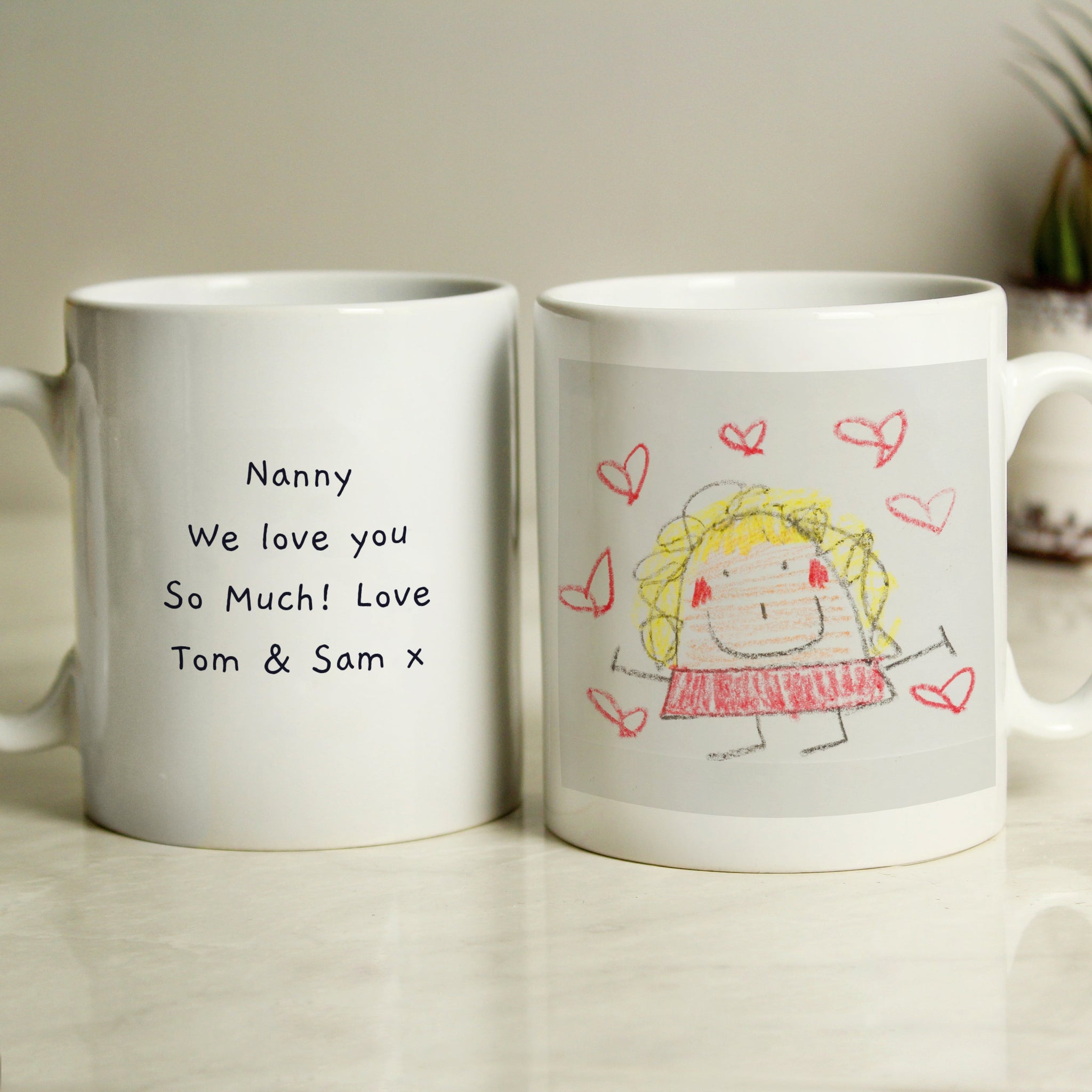 Personalised Childrens Drawing Photo Upload Mug: 3 - Mugs By Gift Moments