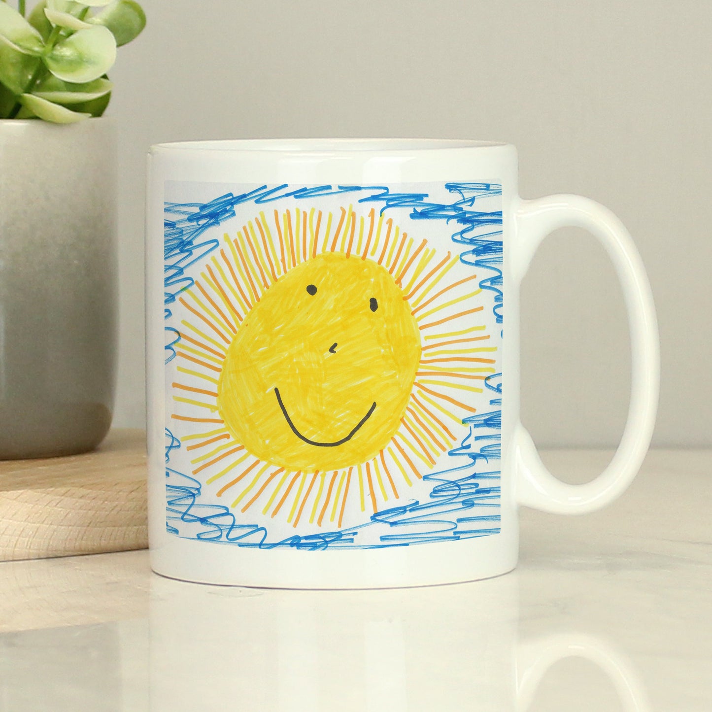 Personalised Childrens Drawing Photo Upload Mug: 2 - Mugs By Gift Moments