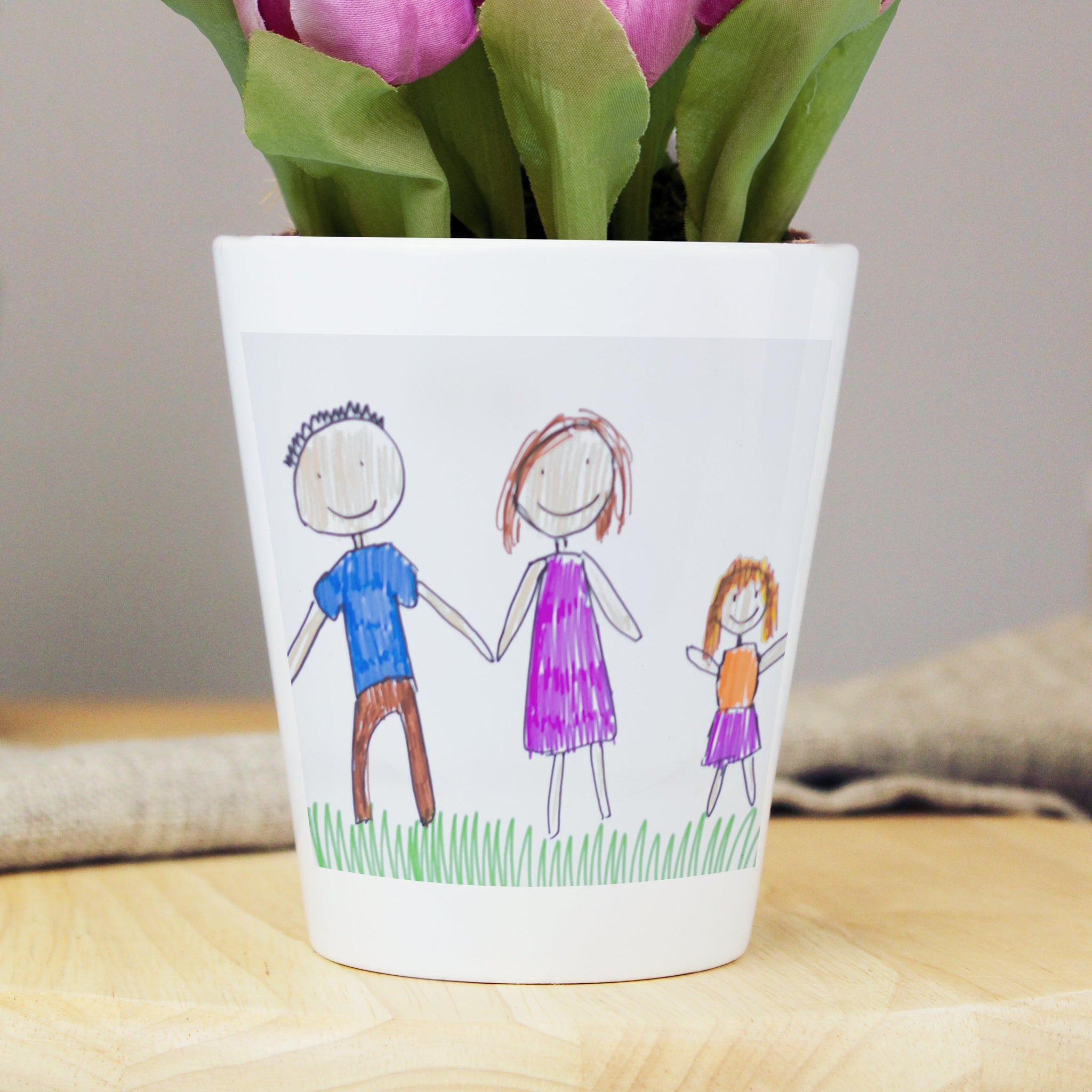 Personalised Childrens Drawing Photo Upload Plant Pot: 4 - Pots & Planters By Gift Moments