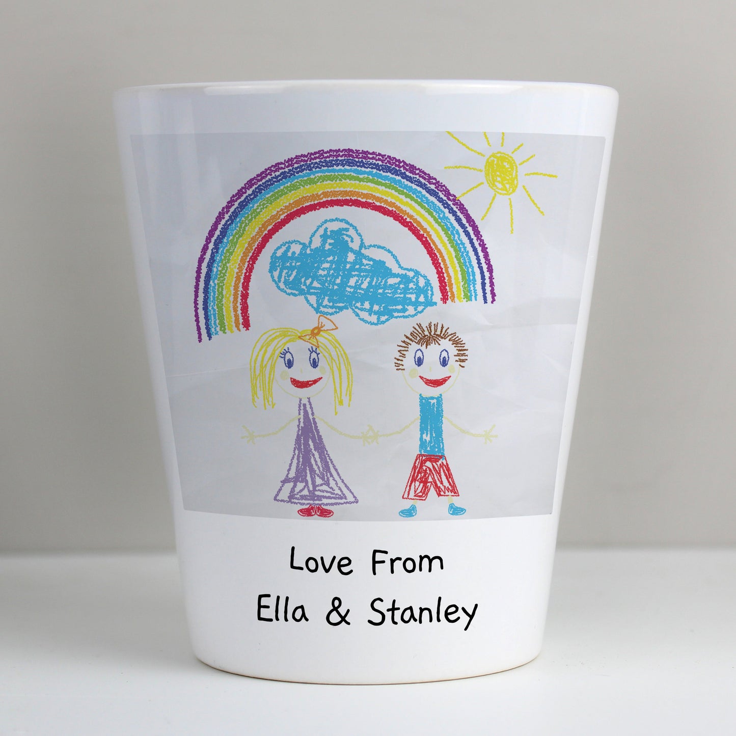 Personalised Childrens Drawing Photo Upload Plant Pot: 8 - Pots & Planters By Gift Moments