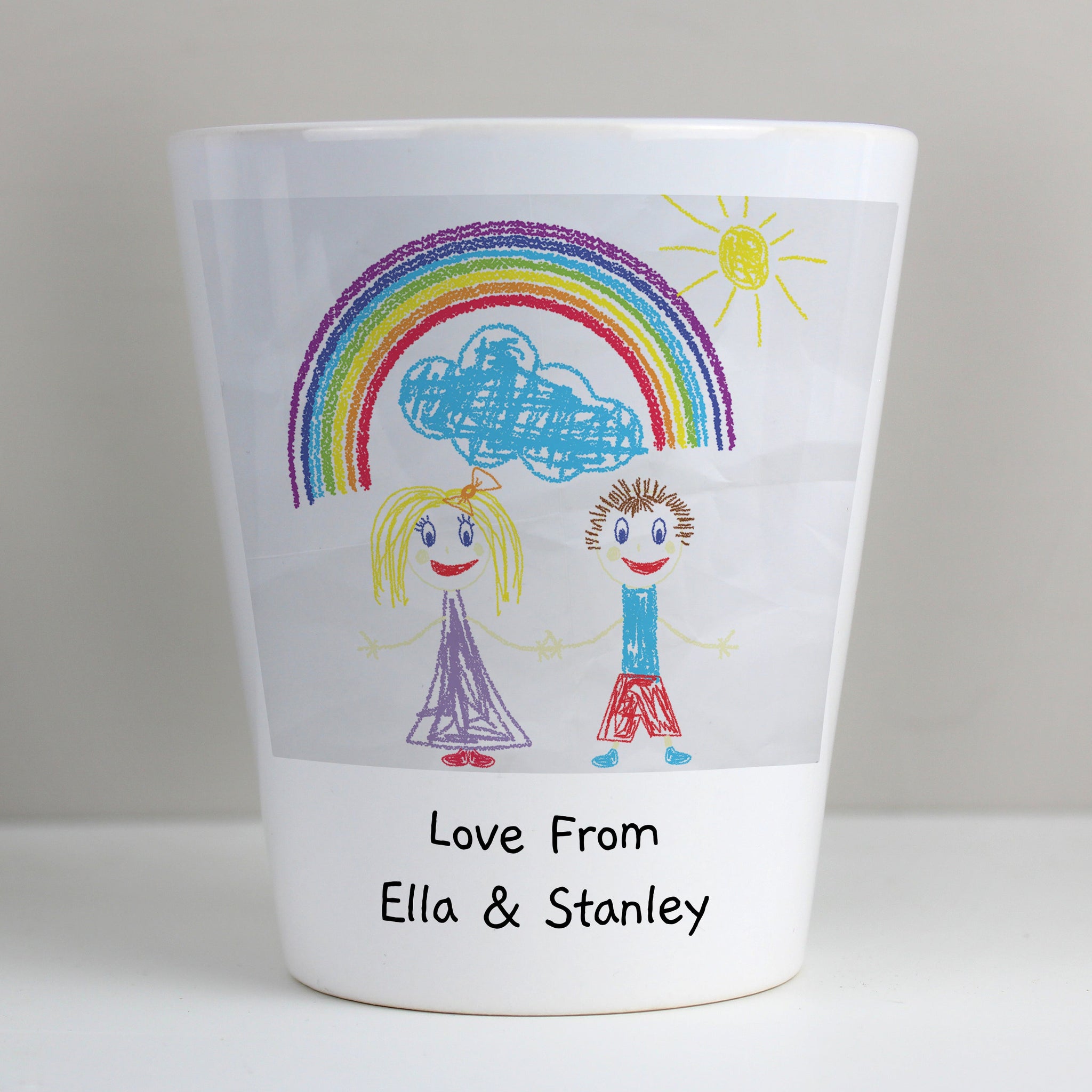 Personalised Childrens Drawing Photo Upload Plant Pot: 8 - Pots & Planters By Gift Moments