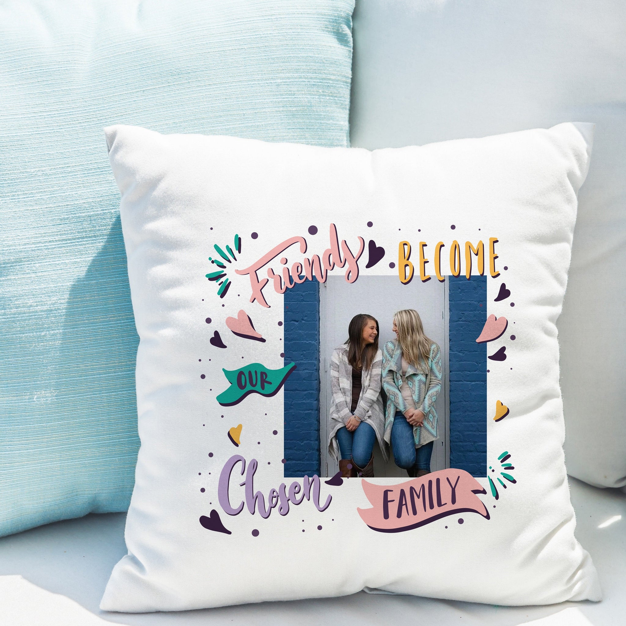 Personalised Chosen Family Photo Upload Cushion: 1 - Cushions By Gift Moments