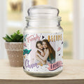Personalised Chosen Family Photo Upload Large Scented Jar Candle - Shop Candles At Gift Moments - 1