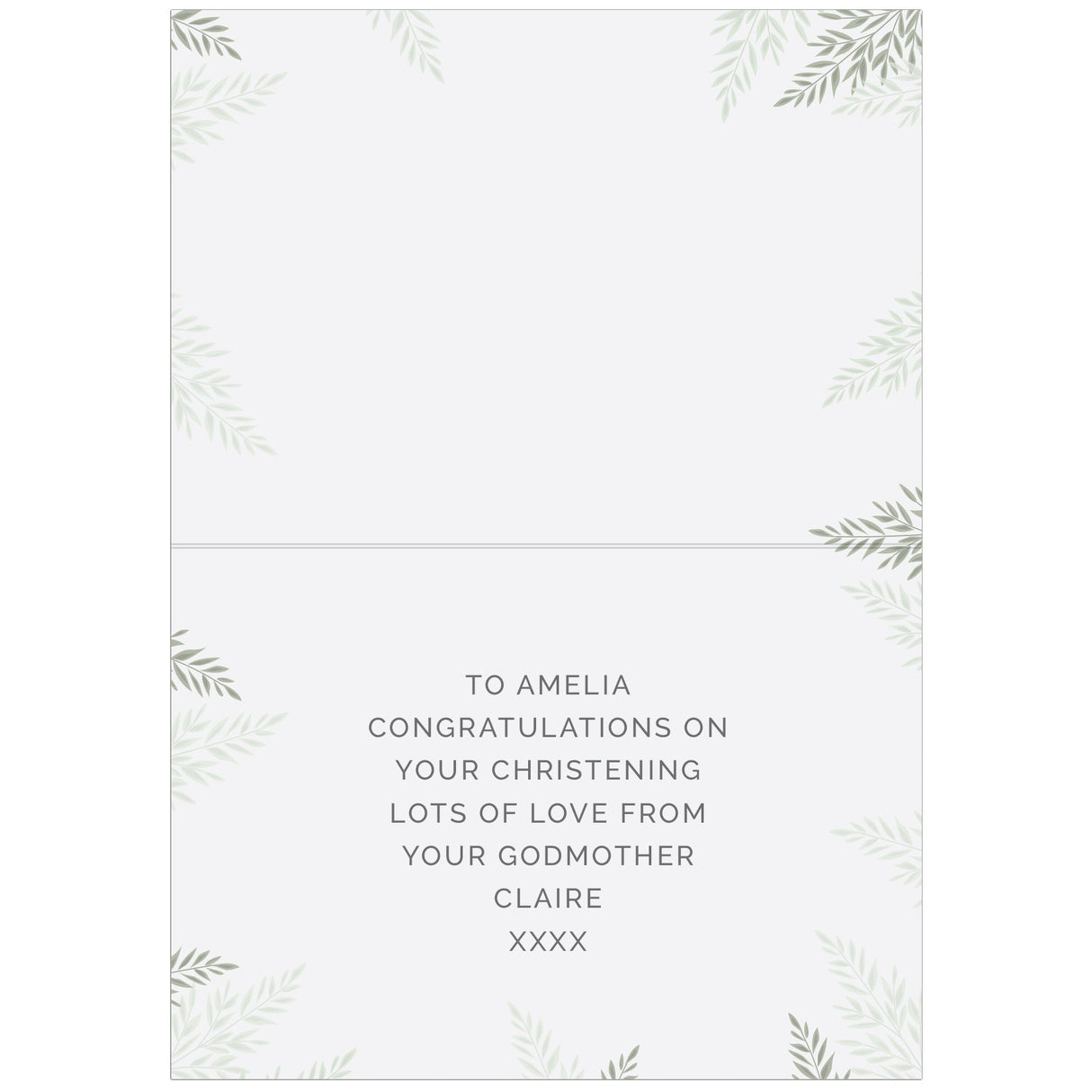 Personalised Christening Card: 3 - Greeting Cards By Gift Moments
