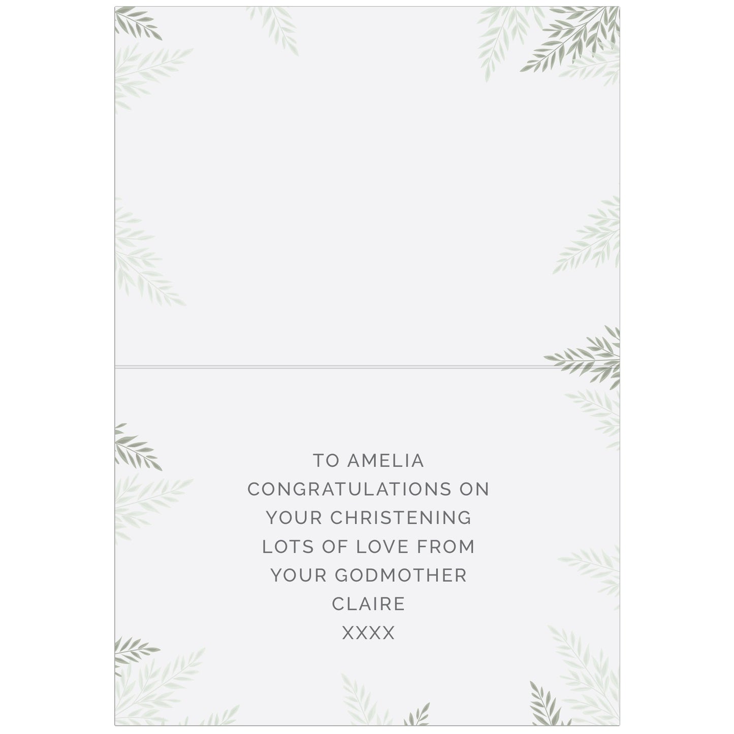 Personalised Christening Card: 3 - Greeting Cards By Gift Moments