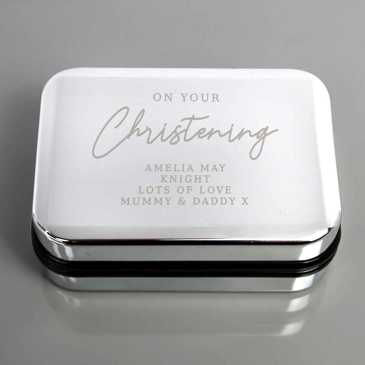 Personalised Christening Necklace Box: 1 - Trinket Boxes By Gift Moments