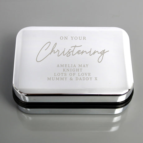 Personalised Christening Necklace Box: 1 - Trinket Boxes By Gift Moments