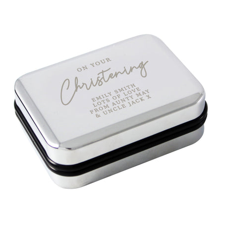 Personalised Christening Necklace Box: 3 - Trinket Boxes By Gift Moments