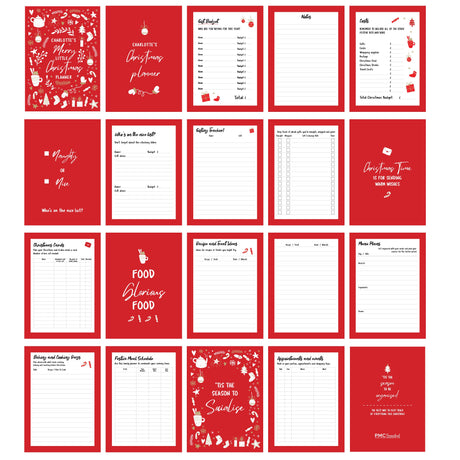 Personalised Christmas A5 Planner: 5 - Calendars & Planners By Gift Moments