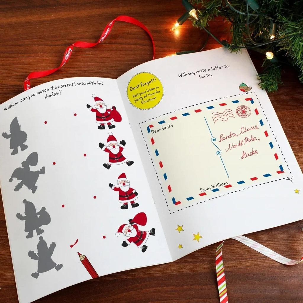 Personalised Christmas Activity Book with Stickers - Shop Books At Gift Moments - 3
