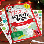 Personalised Christmas Activity Book with Stickers - Shop Books At Gift Moments - 1