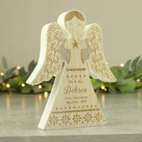 Personalised Christmas Angel Wooden Ornament: 4 - Ornaments By Gift Moments