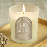 Personalised Christmas Candle Jar: 4 - Candle Holders By Gift Moments