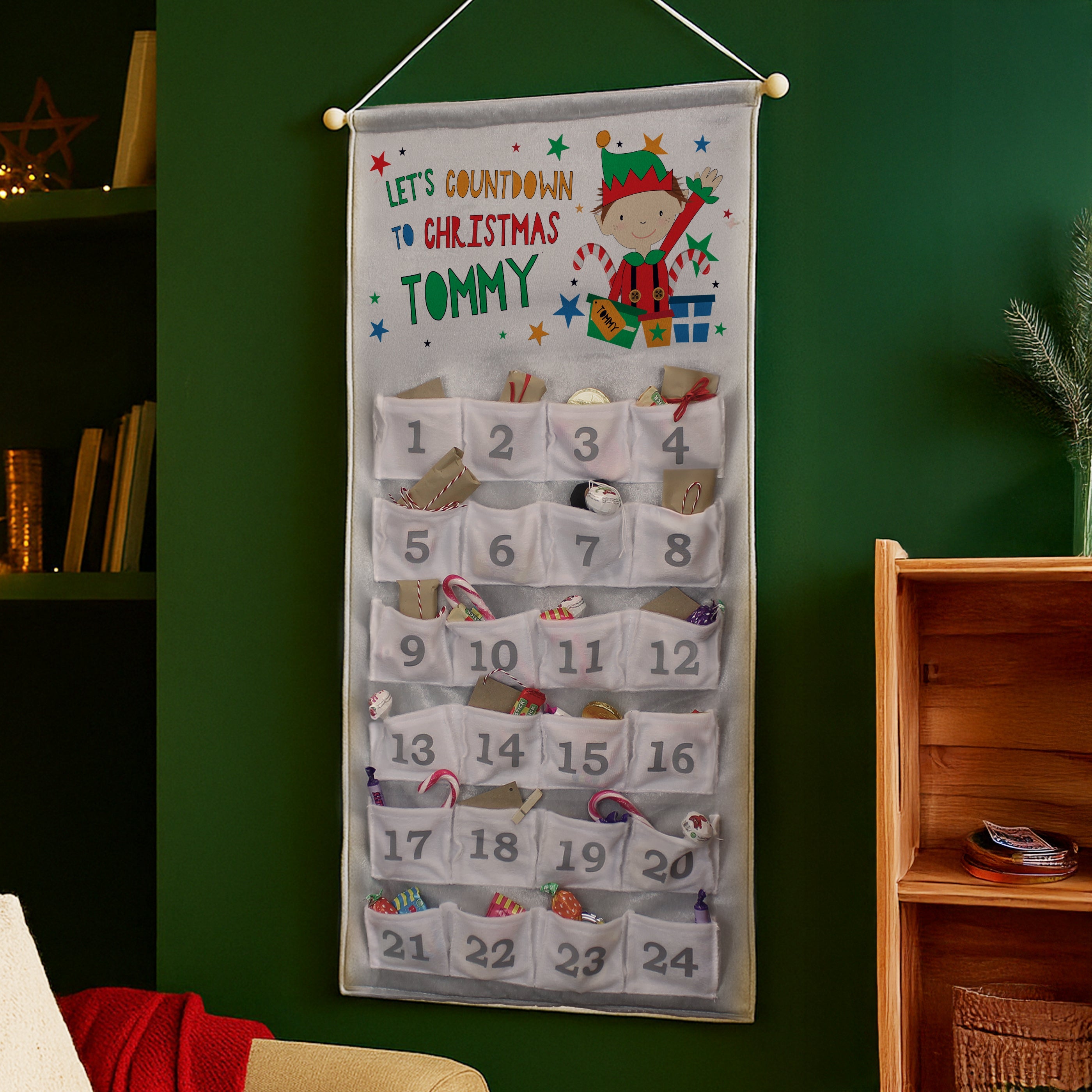 Personalised Christmas Elf Advent Calendar - Shop Advent Calendars At Gift Moments - 4