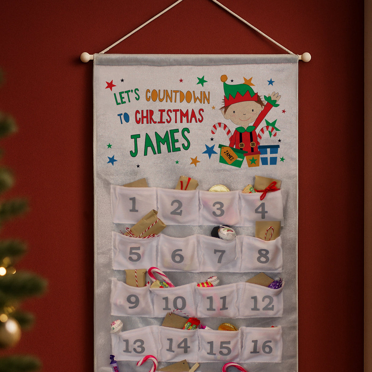 Personalised Christmas Elf Advent Calendar - Shop Advent Calendars At Gift Moments - 2
