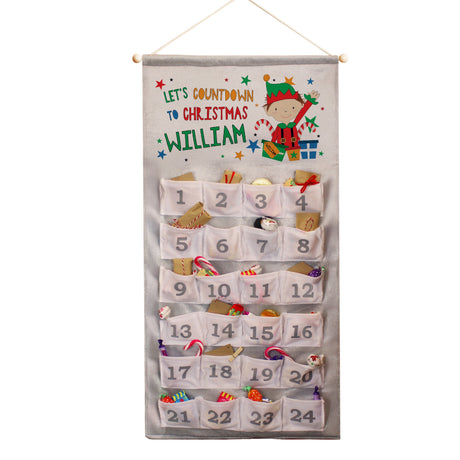 Personalised Christmas Elf Advent Calendar: 5 - Advent Calendars By Gift Moments