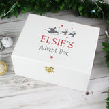 Personalised Christmas Eve White Wooden Box: 3 - Keepsake Boxes By Gift Moments
