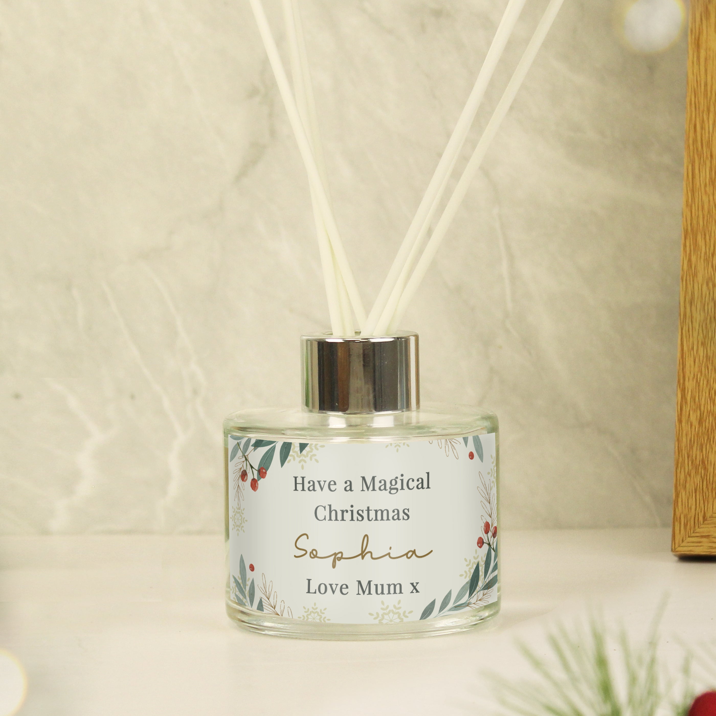 Personalised Christmas Foliage Diffuser - Shop Reed Diffusers At Gift Moments - 3
