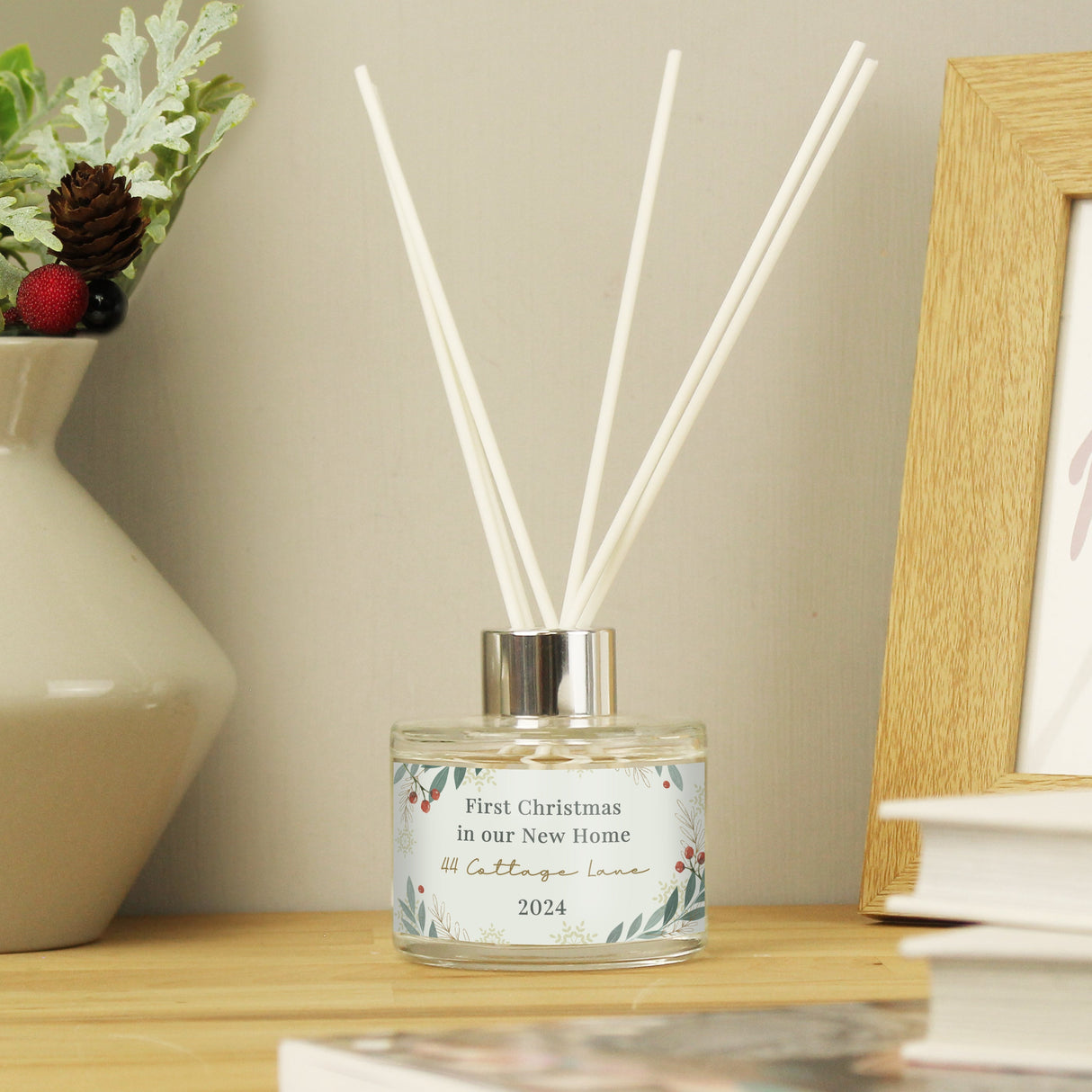 Personalised Christmas Foliage Diffuser: 4 - Reed Diffusers By Gift Moments