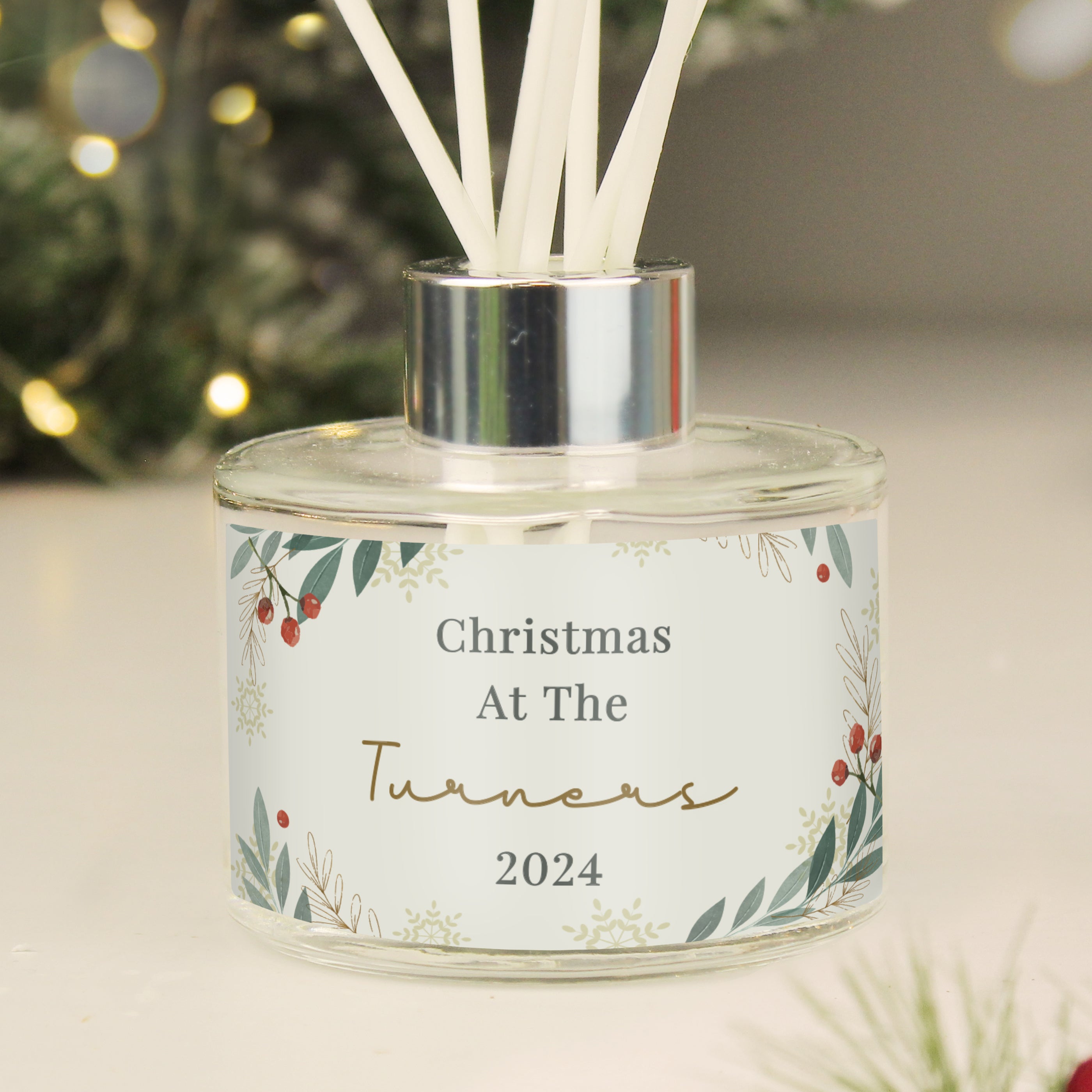 Personalised Christmas Foliage Diffuser - Shop Reed Diffusers At Gift Moments - 2