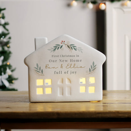 Personalised Christmas Foliage LED House: 3 - LED Lighting By Gift Moments