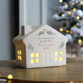 Personalised Christmas Foliage LED House - Shop LED Lighting At Gift Moments - 2