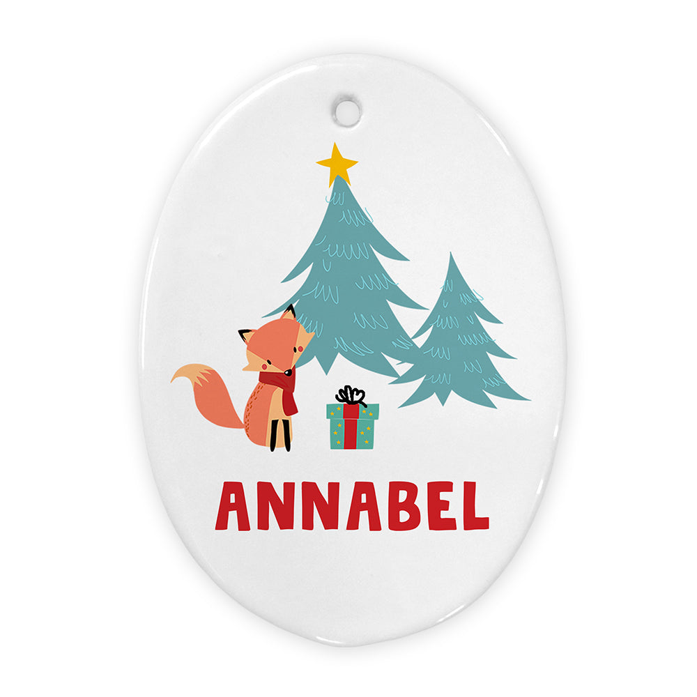 Personalised Christmas Fox Decoration: 2 - Christmas Decorations By Gift Moments