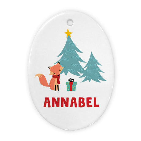 Personalised Fox Christmas Ornament: 2 - Christmas Decorations By Gift Moments