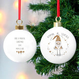Personalised Christmas Gonk Bauble: 2 - Christmas Baubles By Gift Moments