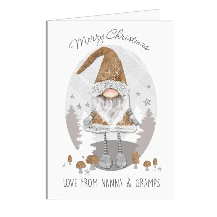 Personalised Christmas Gonk Card: 3 - Greeting Cards By Gift Moments