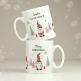 Personalised Christmas Gonk Pattern Mug: 6 - Mugs By Gift Moments