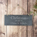 Personalised Christmas Hanging Slate Plaque - Shop Signs & Plaques At Gift Moments - 1