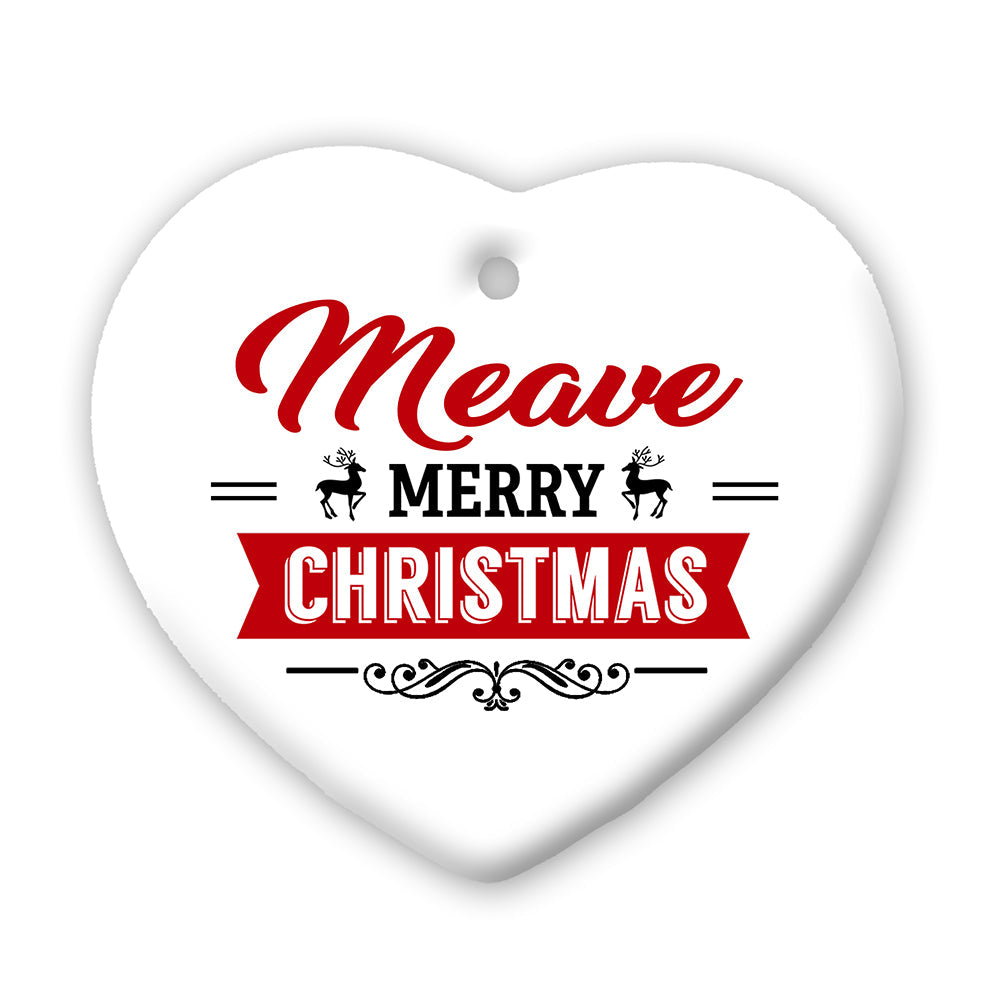 Personalised Christmas Heart Decoration: 2 - Christmas Decorations By Gift Moments