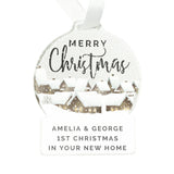Personalised Christmas Home Acrylic Snowglobe Decoration: 5 - Christmas Decorations By Gift Moments