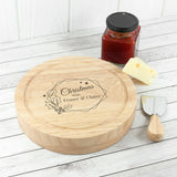 Personalised Christmas at Home Cheese Board Set: 4 Cheese Boards By Gift Moments